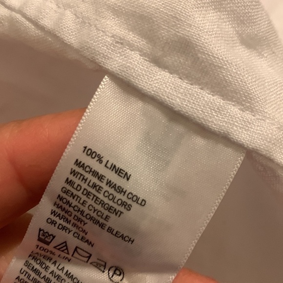 Tommy Bahama Women’s Linen White Button Down Shirt size XS‎ Lagenlook Summer - Picture 3 of 10